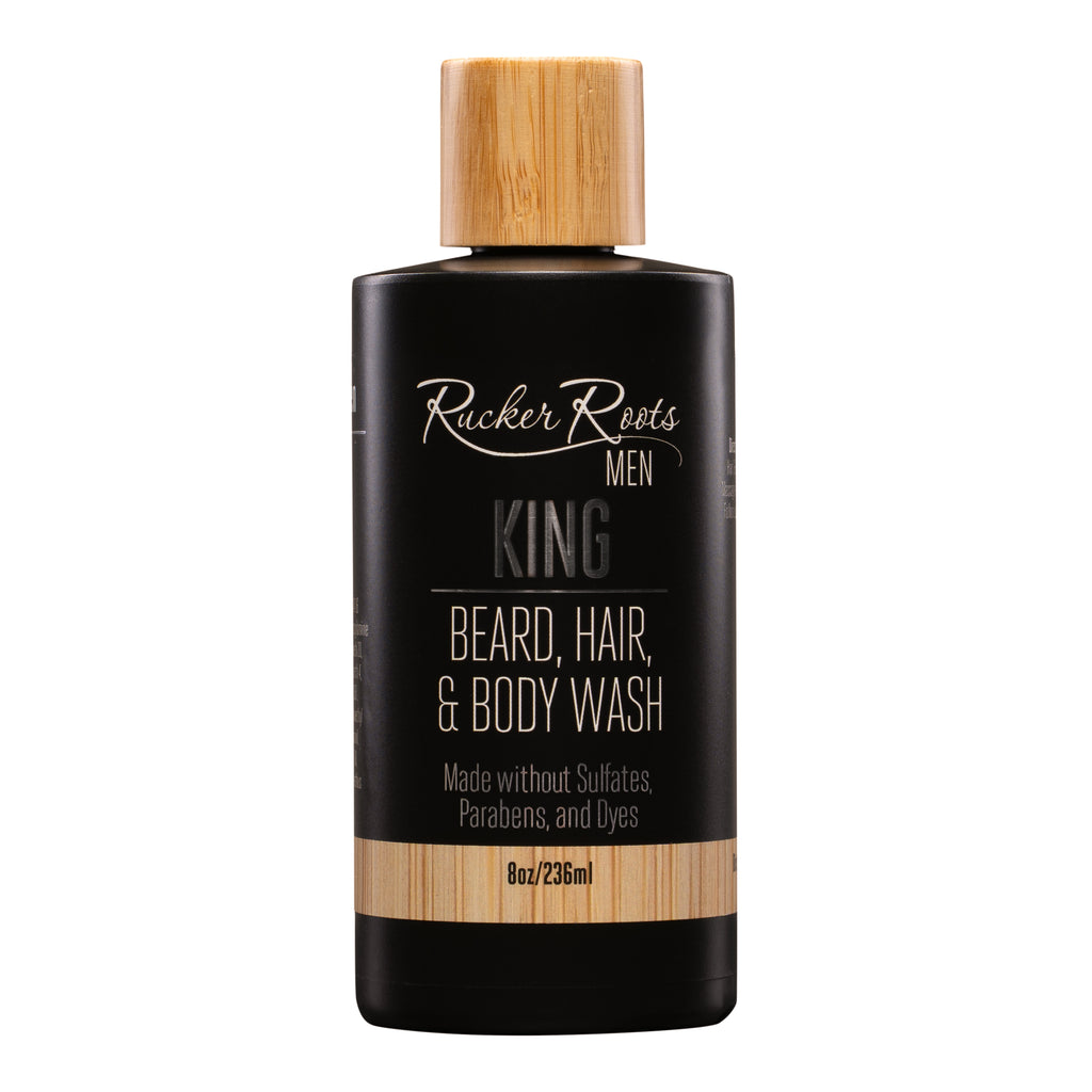 King by Rucker Roots 3-1 Men's Beard, Hair & Body Wash