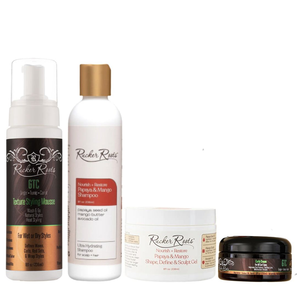 GTC + Papaya Mango Combo Curly Hair Kit – Rucker Roots