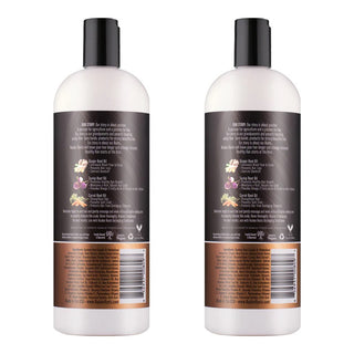 Smoothing Sulfate-Free Shampoo and Detangling Conditioner liter combo, back labels view