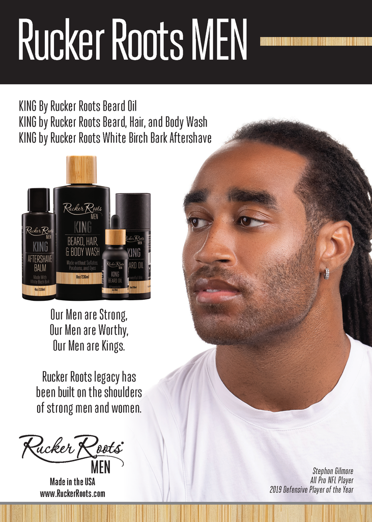 King by Rucker Roots 3-1 Men's Beard, Hair & Body Wash