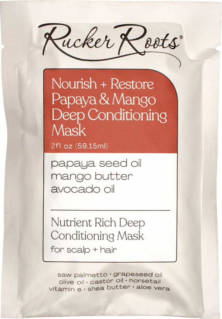 Nourish + Restore Papaya & Mango Deep Conditioning Mask - Sample Packet (2floz)