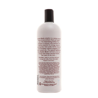 Stimulating Shampoo 33.8oz liter bottle, back label view